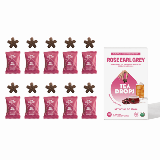 Tea Drops Rose Earl Gray Tea, 10 Count