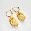 Elk Ivory Hoop Earrings - Small